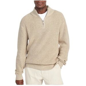 XXL Canvas Ribbed Quarter Sweater NWT Zip